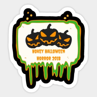 Hokey Halloween Horror 2018 Logo Tee Sticker